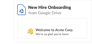 Se ha compartido un nuevo documento sobre la incorporación de empleados desde Google Drive